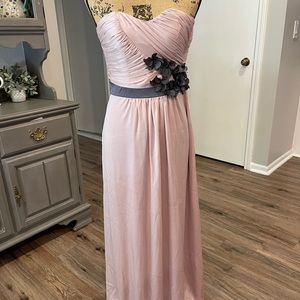 Long pink formal gown